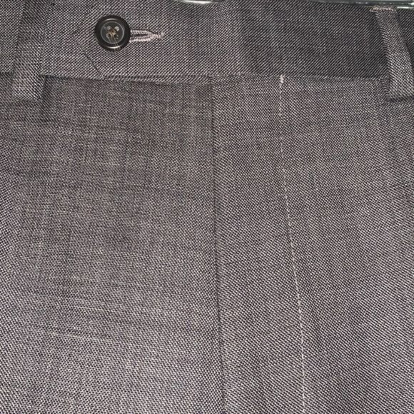 Chaps Mens Grey Dress Pants 36W X 32L 100% Wool Classic Fit Flat Front - Picture 5 of 14
